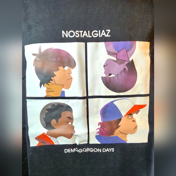 RARE Stranger Things Nostalgiaz Demogordon Days Gorillaz parody shirt 2XL TEE - Picture 2 of 4